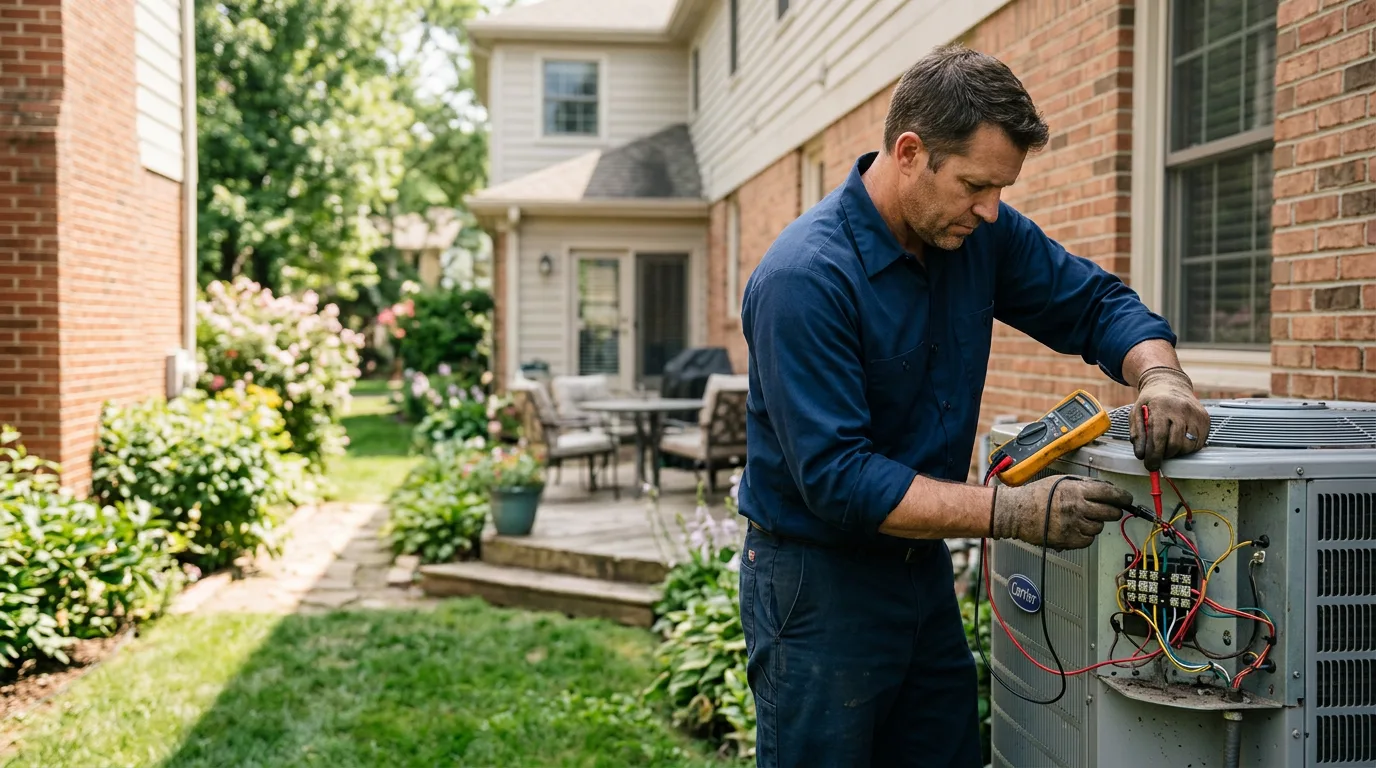 HVAC technician working near Maine, NY